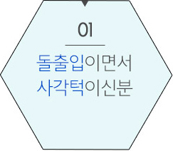 돌출입이면서 사각턱이신분